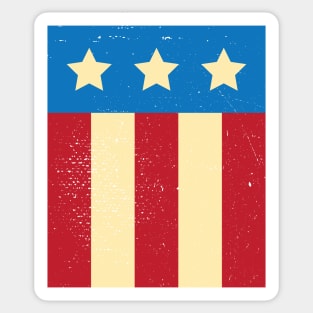 Vintage American Flag Sticker